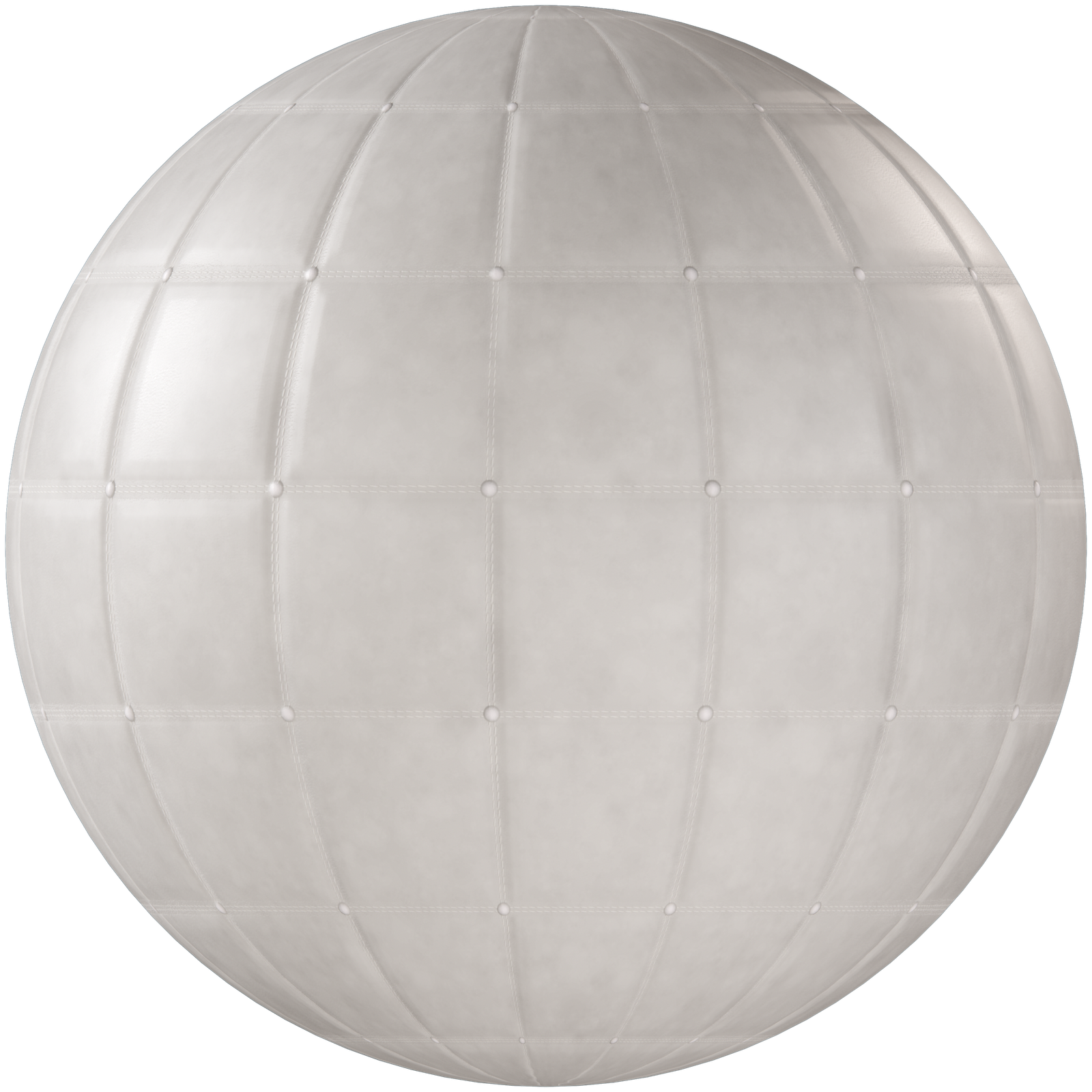 Leather Tufted White 01