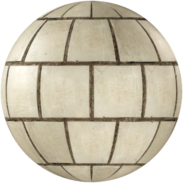 Paving Stones Brick Running Beige 01