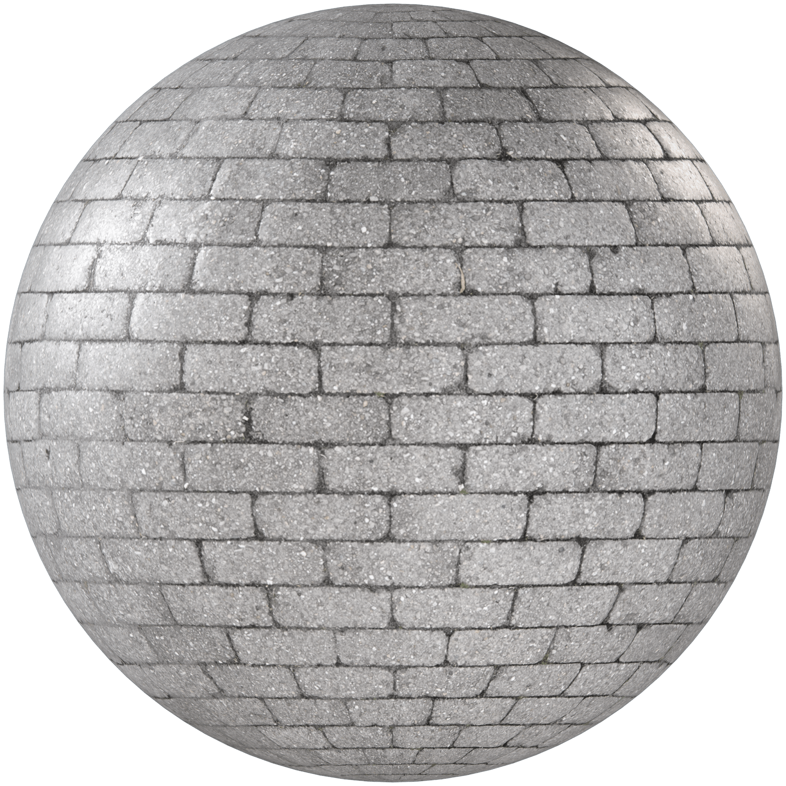 Paving Stones Brick Running Grey 03