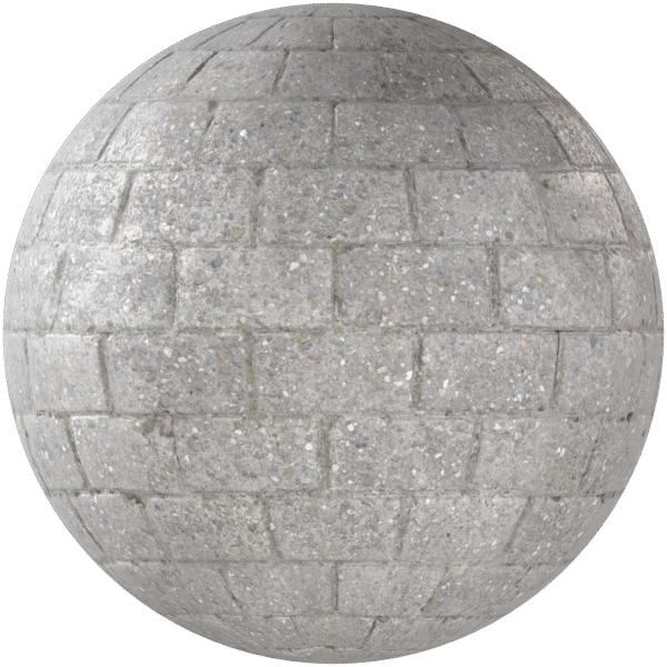 Paving Stones Brick Running Grey 04