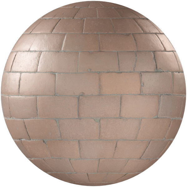 Paving Stones Brick Running Red 04