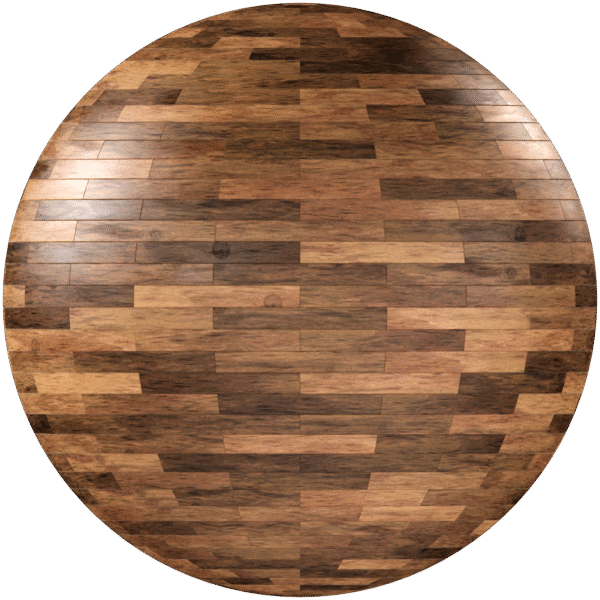 Wood Floor Brick Bond Glossy Brown 01