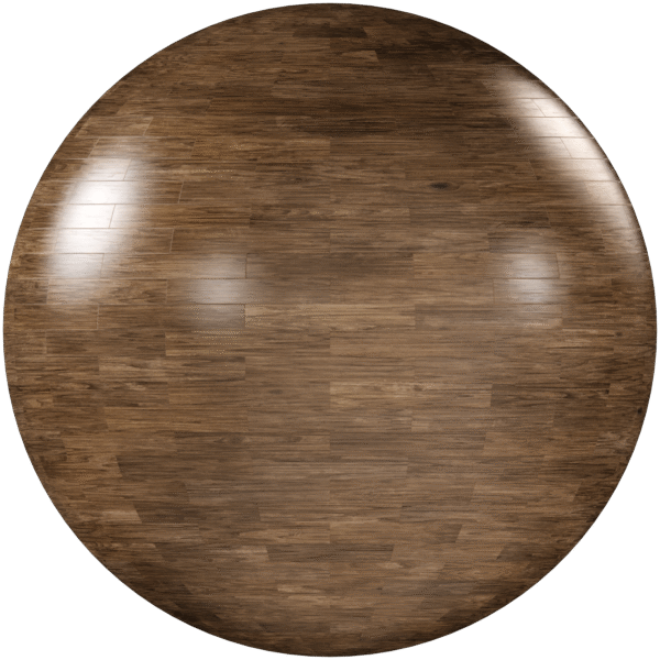 Wood Floor Brick Bond Glossy Brown 04