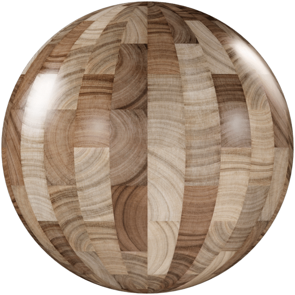 Wood Floor Brick Bond Glossy Light Brown 02