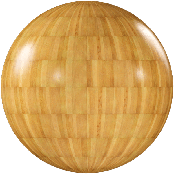 Wood Floor Stack Bond Glossy Light Brown 01