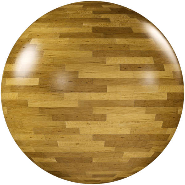 Wood Floor Strip Glossy Beige 02
