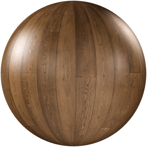 Wood Floor Strip Glossy Brown 02