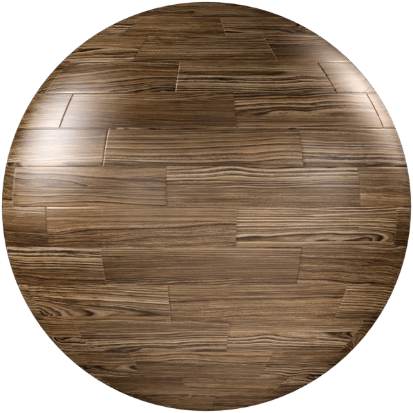 Wood Floor Strip Glossy Brown 04