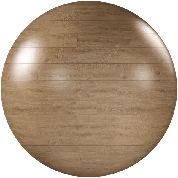 Wood Floor Strip Glossy Light Brown 02