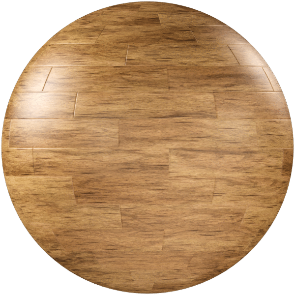Wood Floor Strip Glossy Light Brown 03