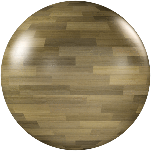 Wood Floor Strip Glossy Light Brown 04