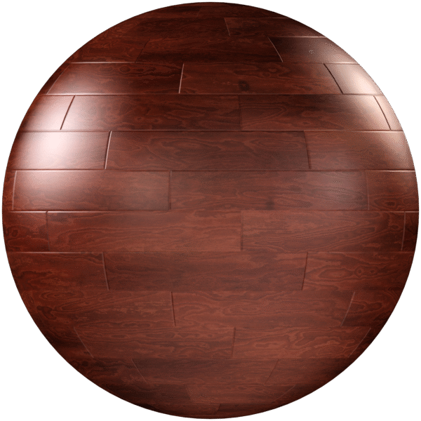 Wood Floor Strip Glossy Warm Brown 01