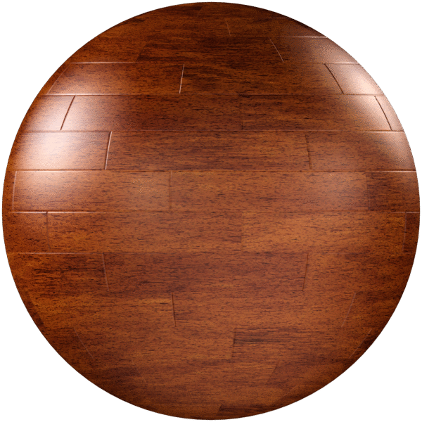 Wood Floor Strip Glossy Warm Brown 02