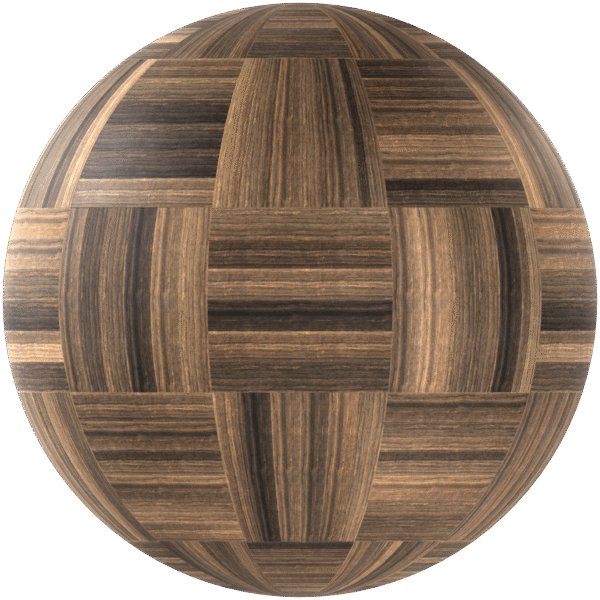 Wood Parquet Checkerboard Glossy Brown 02