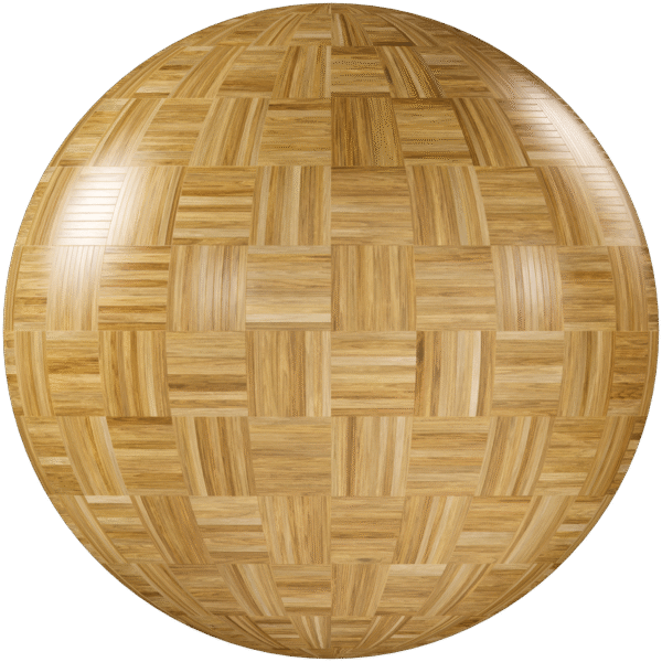 Wood Parquet Checkerboard Glossy Orange 02