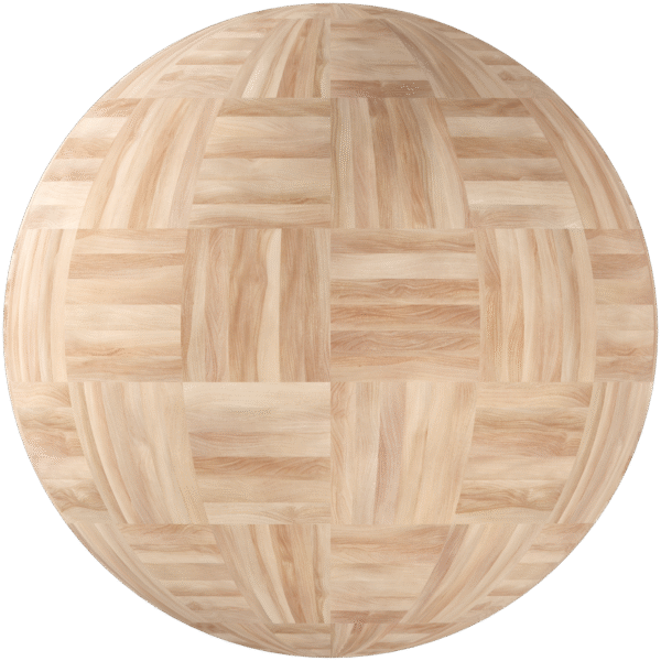 Wood Parquet Checkerboard Matte Beige 01