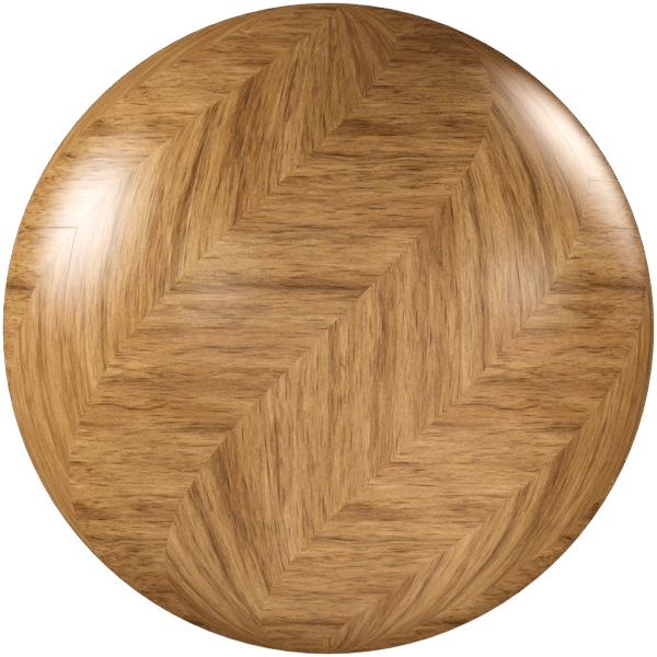Wood Parquet Chevron Glossy Light Brown 01
