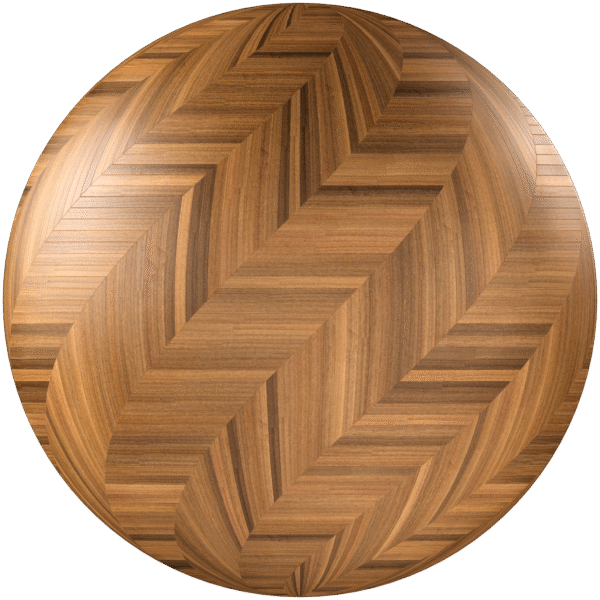 Wood Parquet Chevron Glossy Light Brown 02
