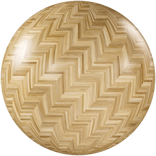 Wood Parquet Herringbone Glossy Beige 01
