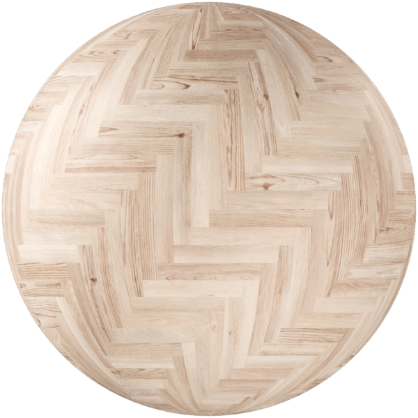Wood Parquet Herringbone Matte Beige 01