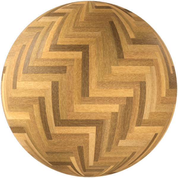 Wood Parquet Herringbone Matte Light Brown 01
