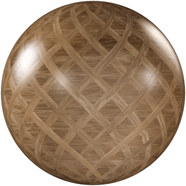 Wood Parquet Versailles Glossy Light Brown 01