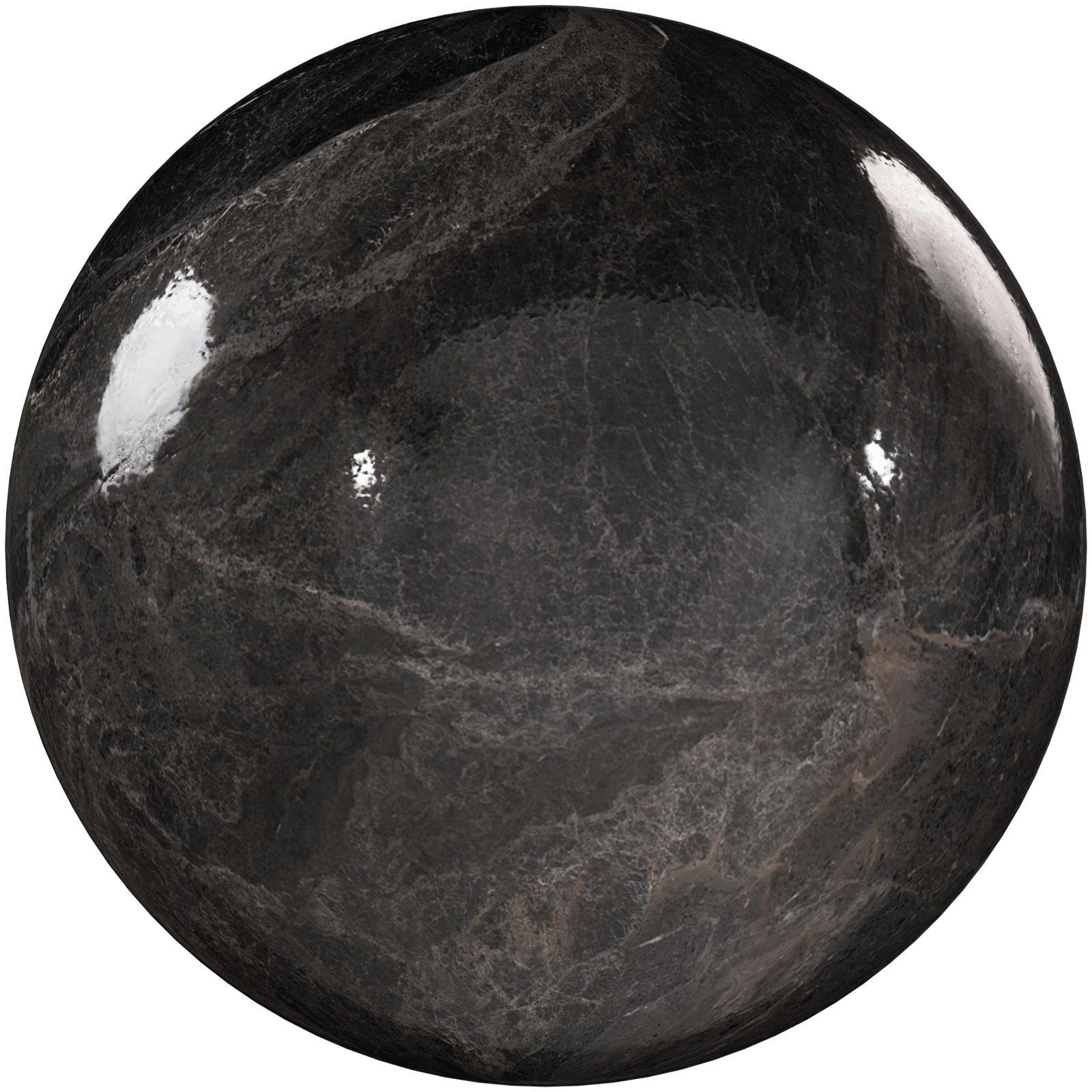 Marble Stone Polished Dark Grey 02