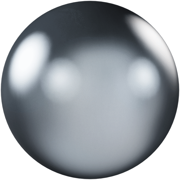 Metal Enameled Chrome Silver 03