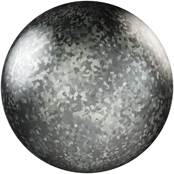 Metal Galvanised Silver 02