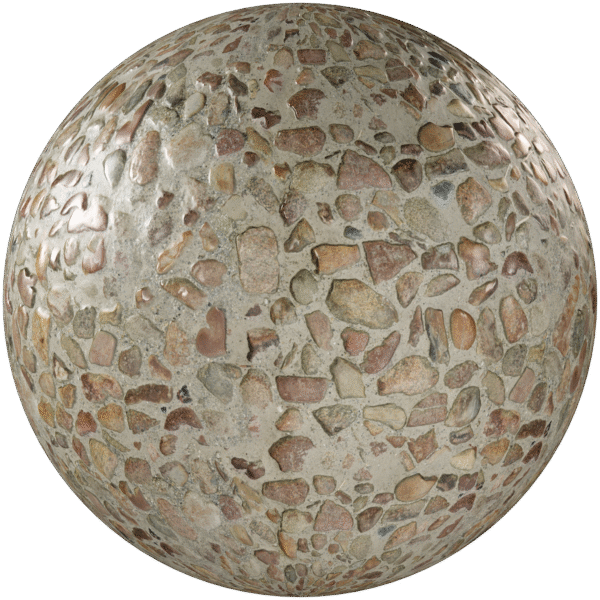 Paving Stones Gravel Pebbles Beige 01