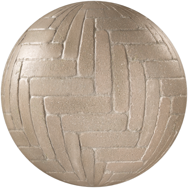 Paving Stones Herringbone Bricks Brown 02