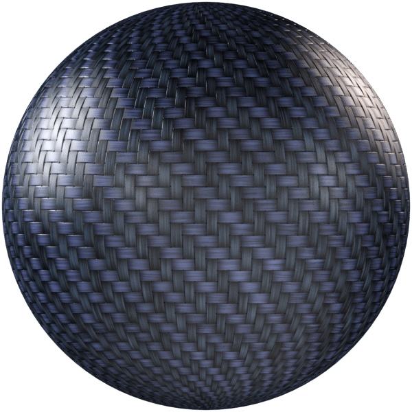 Fabric Carbon fibre Blue 02