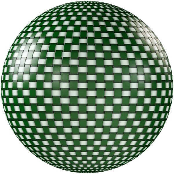 Fabric Carbon fibre Green 01