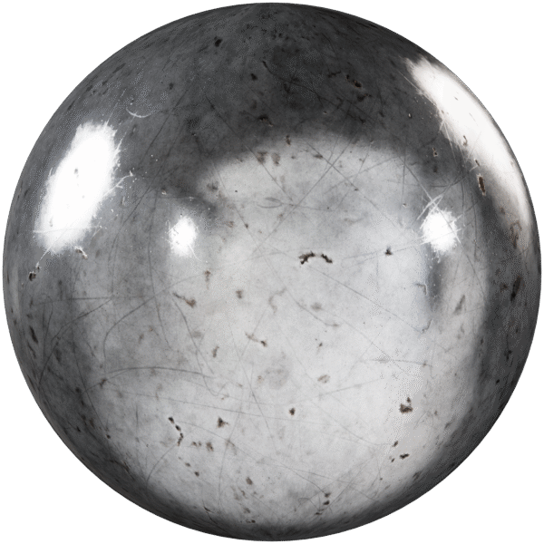 Metal Lightly Corroded Scratches Silver 02