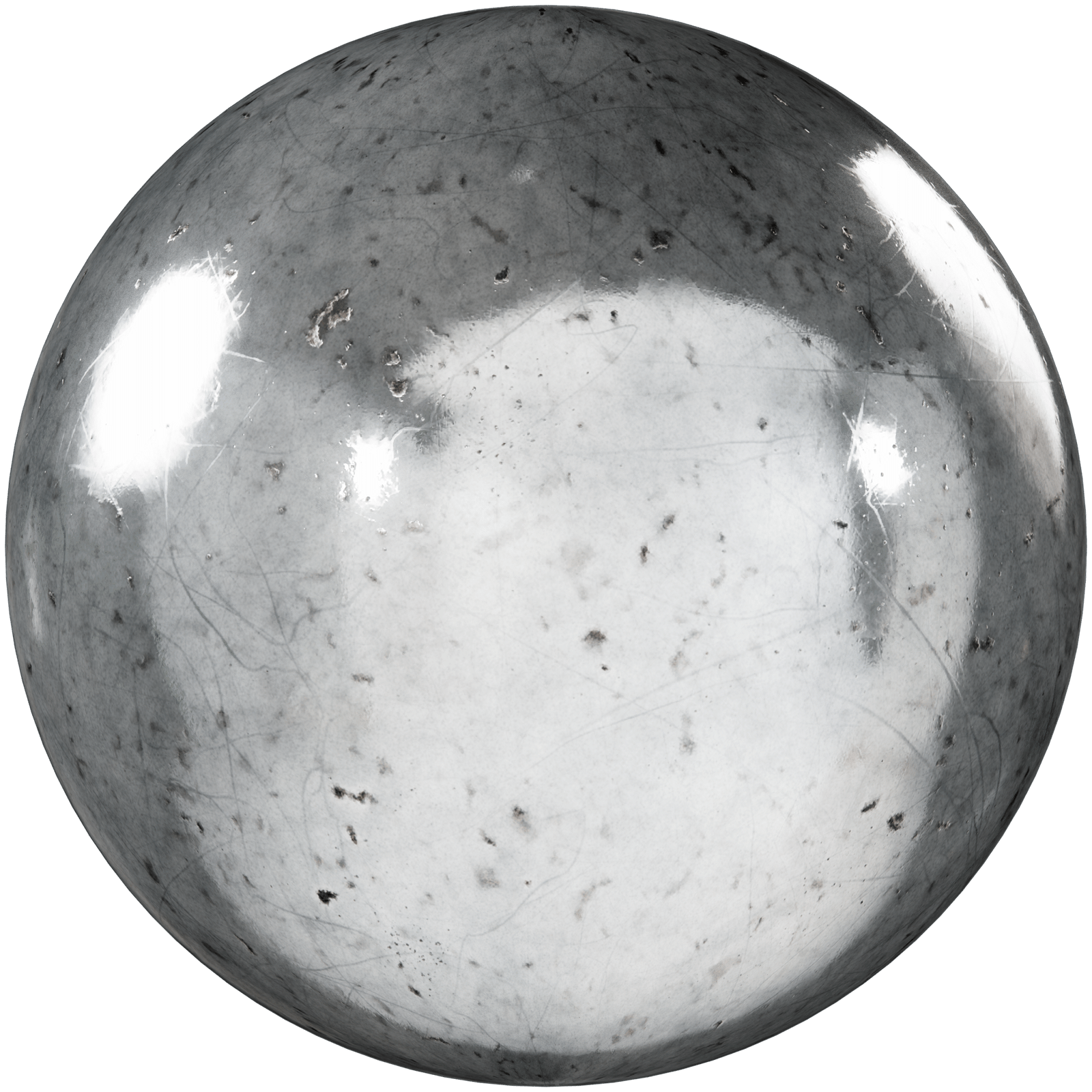 Metal Lightly Corroded Scratches Silver 04