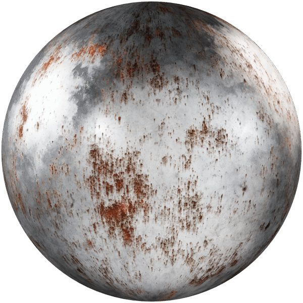 Metal Worn Corroded Rusty Silver 02