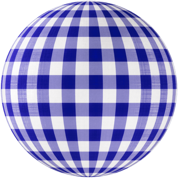 Fabric Gingham Checkered Blue 01