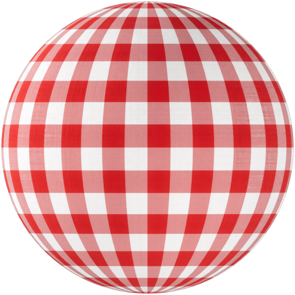 Fabric Gingham Checkered Red 01