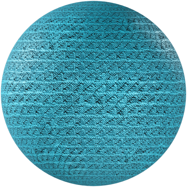 Fabric Knitted Blue 04