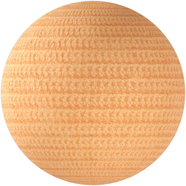 Fabric Knitted Orange 01