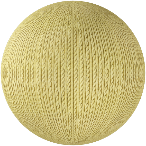 Fabric Knitted Yellow 01